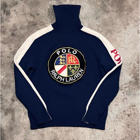 POLO RALPH LAUREN COOKIE LOGO ski スキー Polo Ralph Lauren Cookie Ski Colorblocked Reversible Down